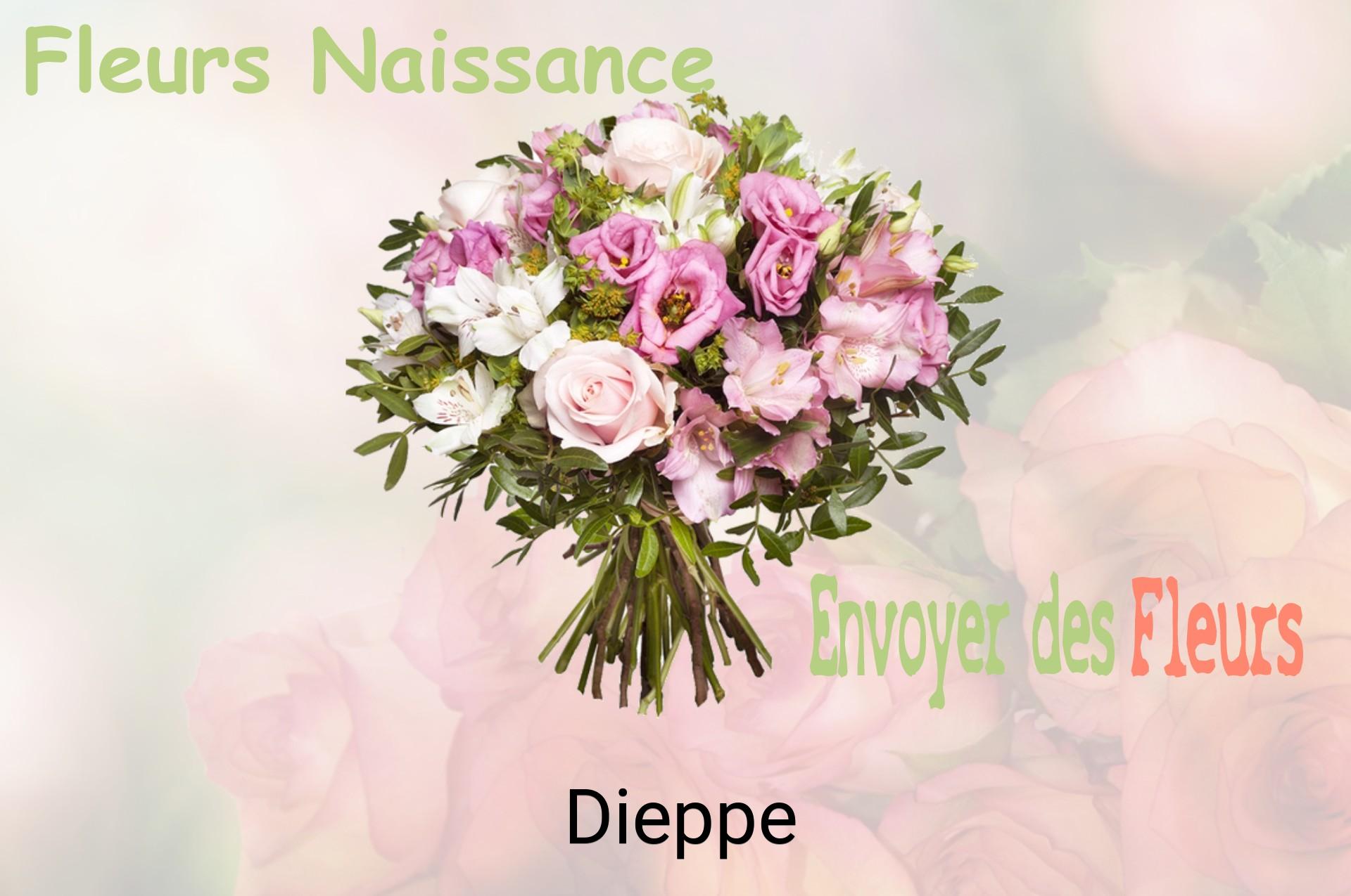 Bouquet de fleurs de naissance livré à Dieppe